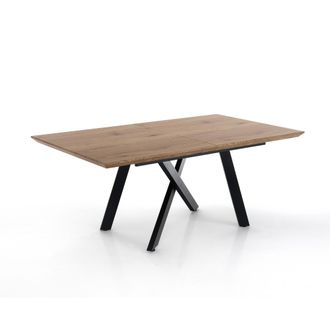 Oresteluchetta Oresteluchetta - Mesa Extensible Efecto Madera Acabado Roble Cm. Al.76xp.90xl.160