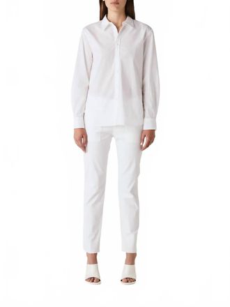 Nili Lotan Raphael Long Sleeve Shirt In White