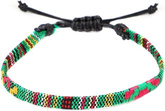 Generic 1Pcs Ethnic Tribal Braided Hemp Cords Friendship Bracelet Set for Women Men Wrap Wristband Woven Bangle Beach Handmade Jewelry Attractive Design Multi