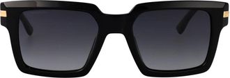 Dsquared2 D2 0161/G/S Zonnebril - Heren - Zonnebrillen - Zwart - 52 MM - Accessoires