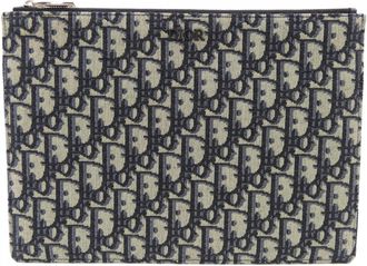 Dior Beige Navy Pouch (Pre-Owned)