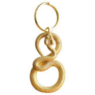 Generic Portable Snake Keychain - Snake Shape Backpack Pendant | 1.97x1.18 Inches Snake Keychain, Snake Shape Backpack Pendant, 2025 Snake Year Decor, Brass S