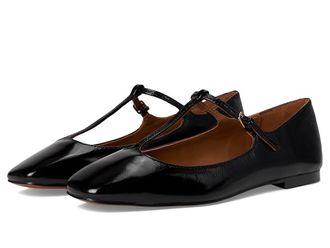 Madewell Scarlett T-Strap Womens Shoes True Black : 6.5 M, Leather