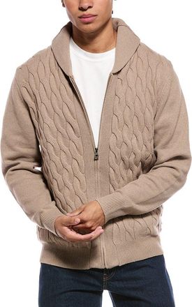 Weatherproof Vintage Shawl Collar Cable Cardigan