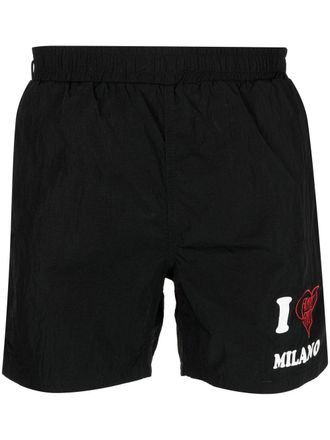 Family Fir$t Milano Costume da bagno con stampa - Nero