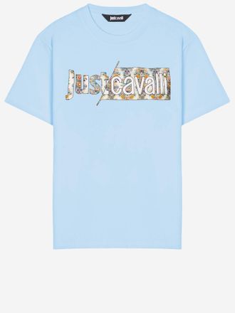 Just Cavalli Baumwoll-T-Shirt mit Logo
