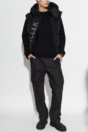Moncler Quilted Vest Aeclaire, Mens, Black