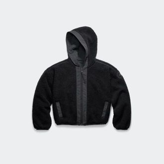 Canada Goose Alberni Reversible Fleece Bomber (Women, Black/Black, XS)