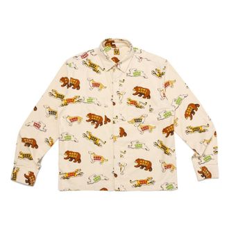 Human Made x KAWS Animal Patterned Shirt White XX26SH001
