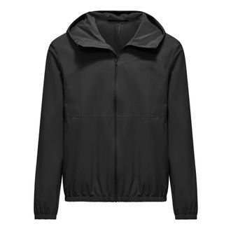 Bomboogie Light Jackets, male, Black, Size: 2XL Unlined Jacket with Hood