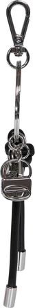 Diesel Womens Charm Keychain Multi Iii Black Polyurethane Keyrings & Keychains