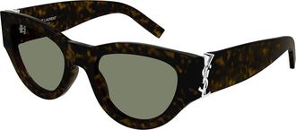 Saint Laurent SL M94 008 Womens Sunglasses Tortoiseshell Size 53 - Free RX Lenses - Free RX Lenses