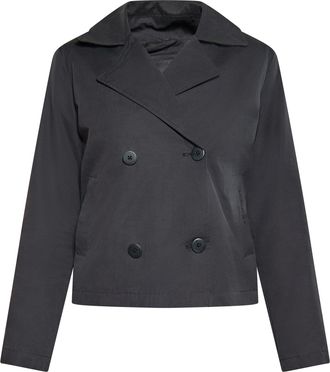 Dreimaster Dreimaster Kort trenchcoatje Dames zwart