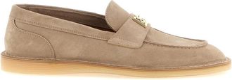 Dolce & Gabbana Beige Slip On Loafers