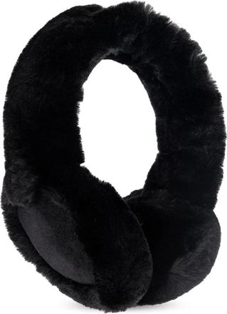 UGG Ugg, Accessoires, Dames, Zwart, ONE Size, Fur Oorwarmers met Draadloze Koptelefoon