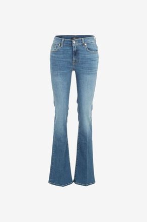 7 For All Mankind Ausgewaschene Used-Look-Jeans Bootcut Soho Light