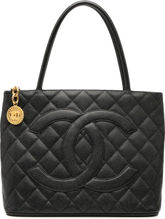 Chanel 2000-2002 Caviar Medallion tote bag - Nero