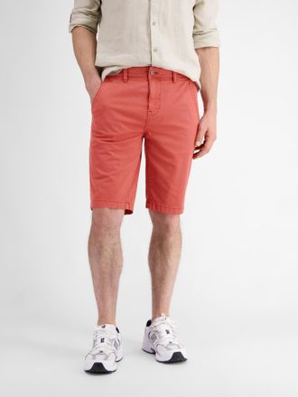 Lerros Bermudas LERROS Stretch Chino-Bermuda, Herren, Gr. 32, rot (schwarz coral rot), 98% Baumwolle, 2% Elasthan, Hosen Bermudas