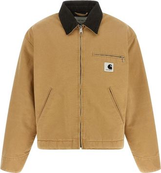 Carhartt Work in Progress OG Detroit Jacket - Dames - Zomerjassen - Beige - M - Katoen - Jassen