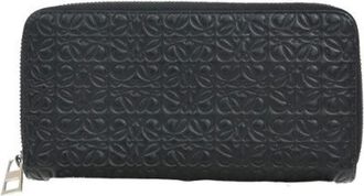 Loewe Pre-owned Wallets, female, Black, Size: ONE SIZE Pre-owned Leather Wallet