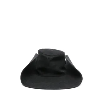 Ruslan Baginskiy CWB033 Wide-Brim Cotton Bucket Hat - Black
