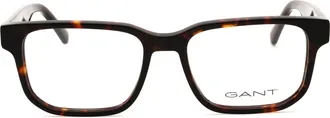 GANT GA50030 Tortoiseshell Acetate Eyeglasses - Tortoiseshell Brown