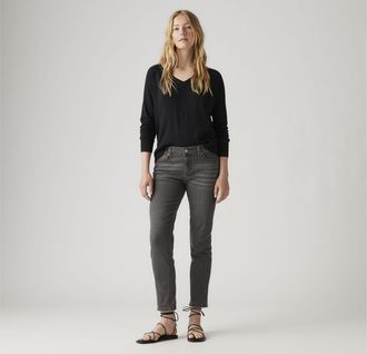 Levi's Mid Rise Boyfriend Jeans - Womens - 25X27 - Black