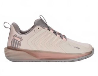 K-Swiss Womens Ultrashot 3 Tennis Shoe In Morganite/satellite/pale Neon Coral