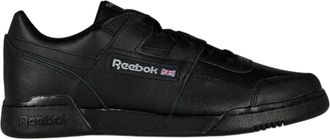Reebok Mens Workout Plus leren sportschoenen (Zwart)