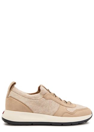 Tod's Sportiva 79K Panelled Knit Sneakers - Beige - 40 (IT40/ UK7)