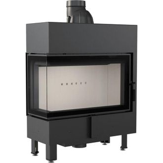 Kratki Kamineinsatz aus Stahl KRATKI LUCY SLIM links 10 kW &Oslash; 160