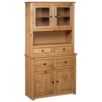 vidaXL Vidaxl - Credenza 93x40,5x180 Cm In Legno Massello Di Pino Panama Range
