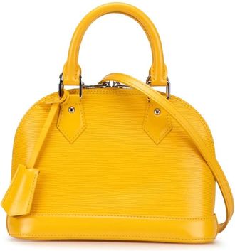 Louis Vuitton Pre-owned Handbags, female, Yellow, Size: ONE SIZE Pre-owned Structured Leather Handbag