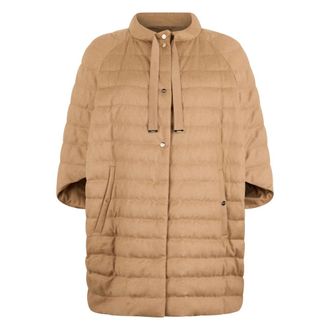 Herno Winter Jackets, female, Beige, Size: S Oversized Puffer Jacket