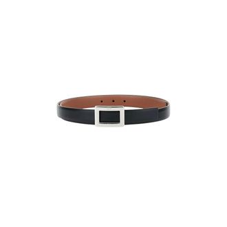 Roger Vivier Belle Vivier Doubleface Belt P.20 - female - Roger Vivier - Belts - Black - 90 CM - Accessories