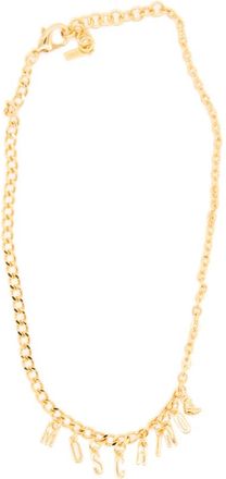 Moschino Logo Chain Necklace - Dames - Kettingen - Geel - ONE Size - Accessoires