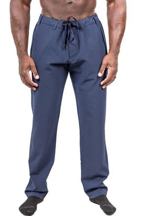 Maceoo Marthyr Tapered Leg Drawstring Pants in Blue at Nordstrom, Size 30