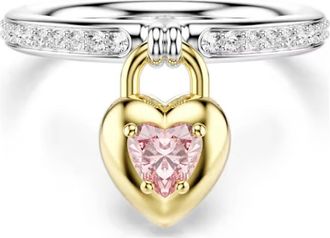 Swarovski Idyllia Motif Mixed Cuts Heart Ring, Size 52