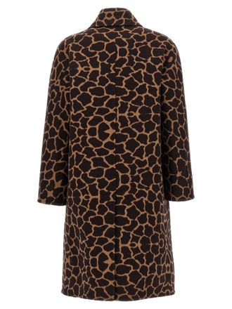 Max Mara Womens Brown Virgin Wool Coat Clothing