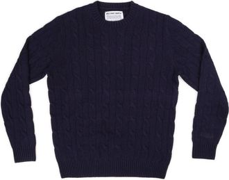 MC2 Saint Barth Regent Blend Sweatshirts & Hoodies - Heren - Ronde hals truien - Blauw - L - Polyester - Truien & Vesten