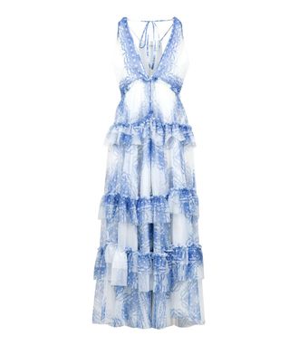 Philosophy di Lorenzo Serafini Dresses Clear Blue