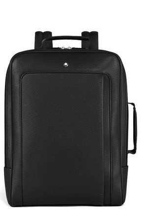 Montblanc Sartorial Rectangular Backpack in Black at Nordstrom