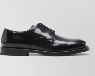 Moschino derby shoes glossy finish leather sole