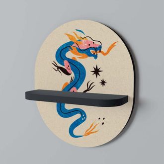 OEM Criaturas Mitol&oacute;gicas Estante Ovalado Negro