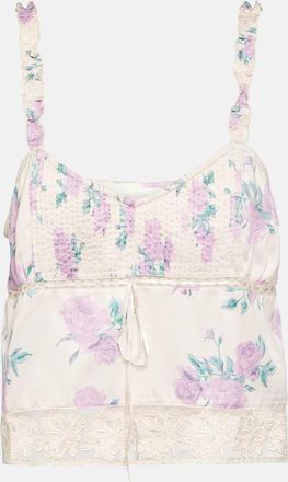 LoveShackFancy Lanzo floral top