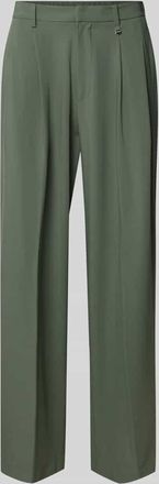 Antony Morato Stoffhose mit Label-Detail in Schilf, Gr&ouml;&szlig;e 46