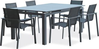 DCB Garden Dcb Garden - alu-miami - Conjunto de comedor de jardín 6 plazas de aluminio
