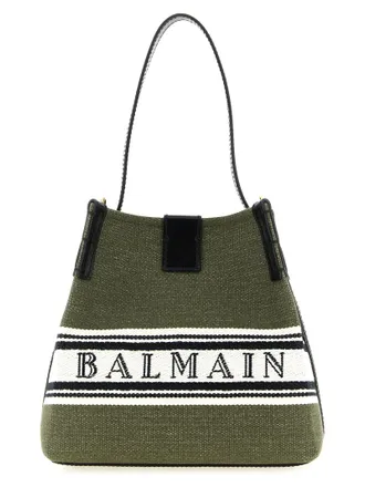 Balmain Bicolor Cotton Womens Handbag