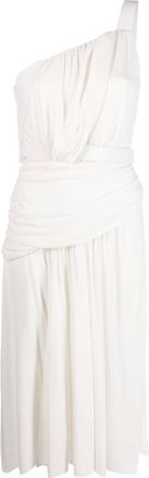 Alberta Ferretti flared midi dress - women - Viscose - 42 - White