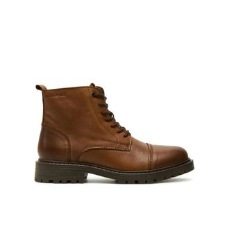 Jack & Jones Lace-up Boots - Heren - Veterlaarzen - Bruin - 45 EU - Schoenen